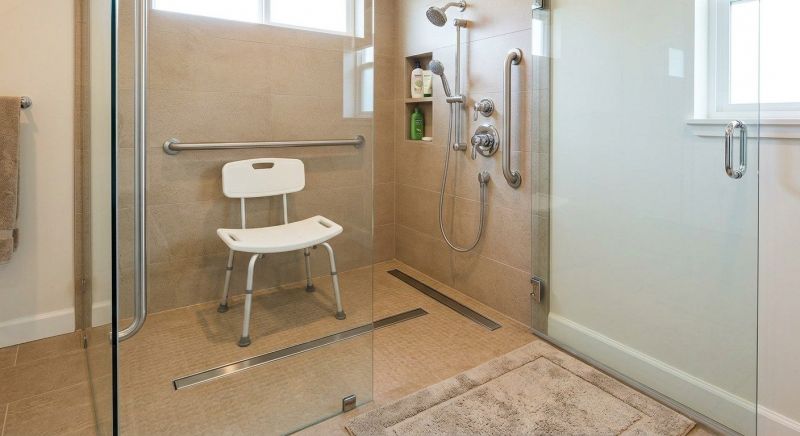 Elderly Shower Installation detail
