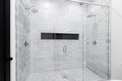 Shower with Custom Tile Patterns